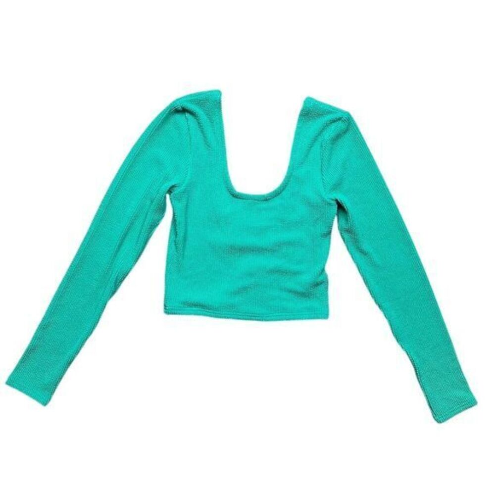 NWT Araminta James Women's Ocean Breeze Crinkle‎ Top Tropical Green Size 6/XS